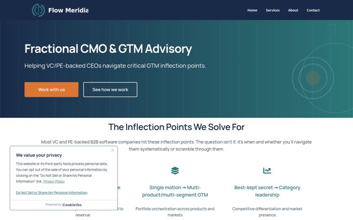 Screenshot of flowmeridian.com