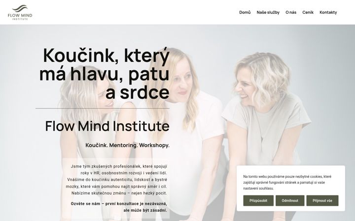 Screenshot of flowmindinstitute.cz