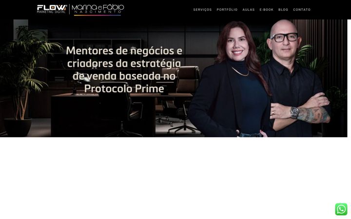 Screenshot of flowmktdigital.com.br