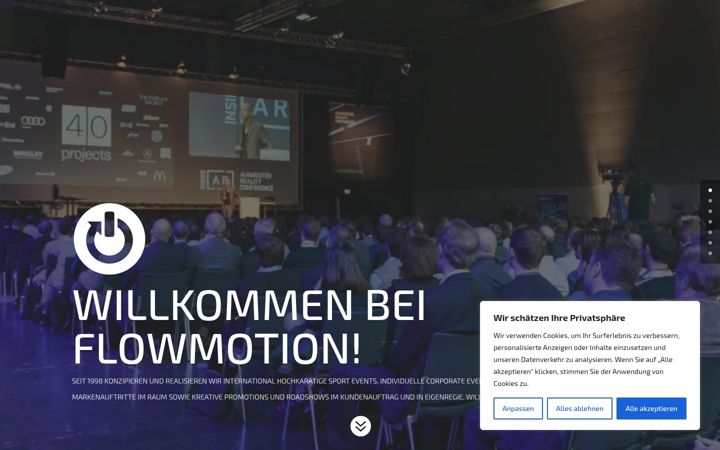 Screenshot ta' flowmotion.de