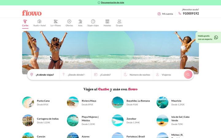 Screenshot of flowo.com