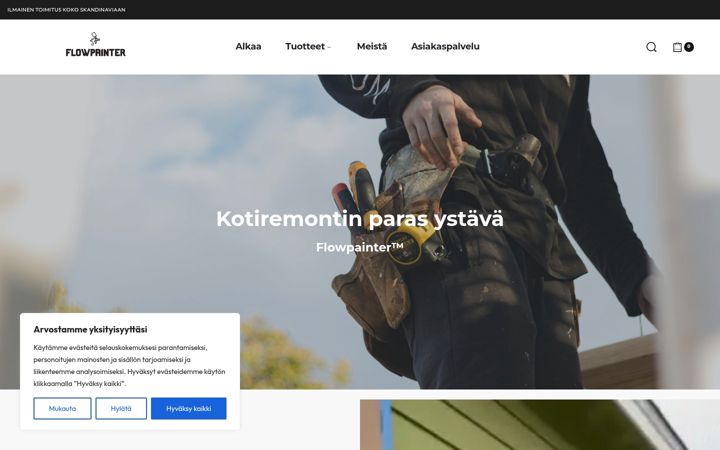 Screenshot of flowpainter.fi