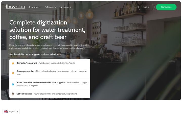 Screenshot of flowplan.de