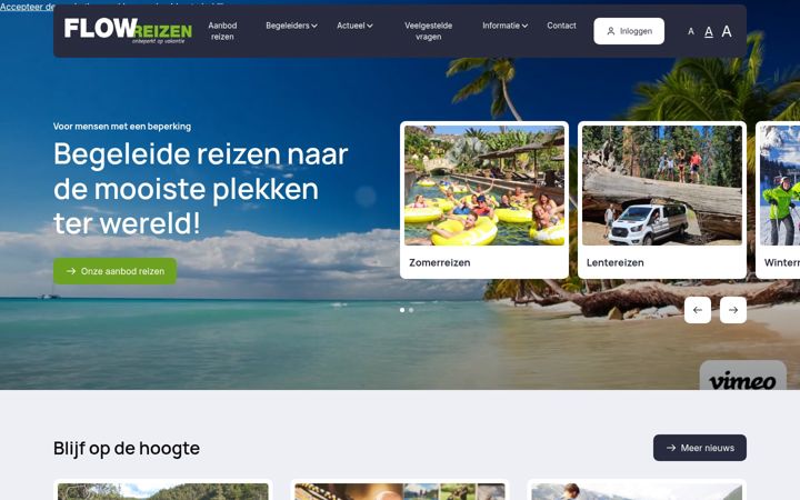 Screenshot of flowreizen.nl