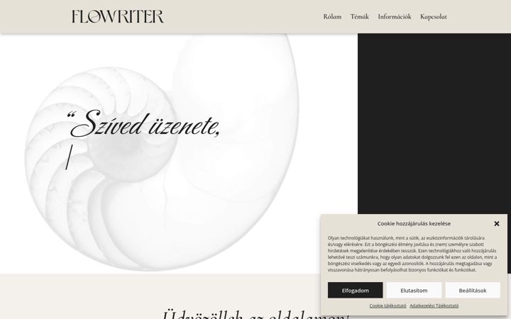 Screenshot of flowriter.hu
