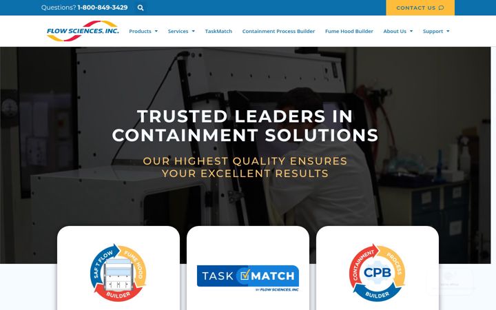 Screenshot of flowsciences.com