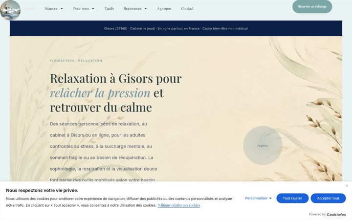 Screenshot of flowserein.fr