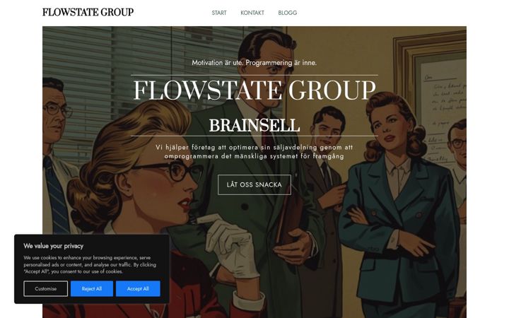 Screenshot of flowstategroup.se