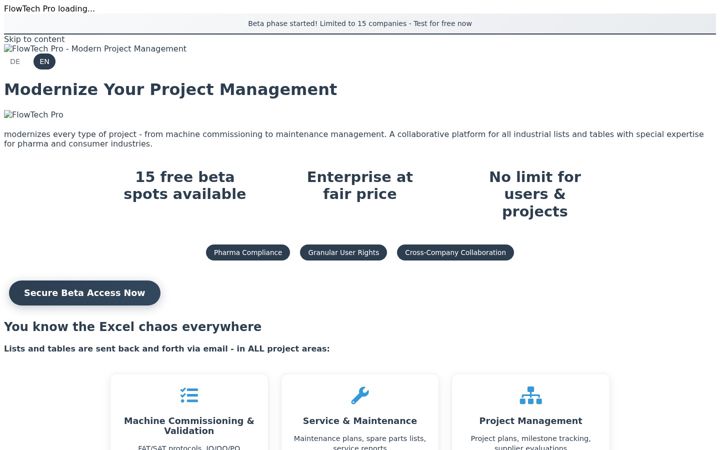 Screenshot of flowtech-pro.com