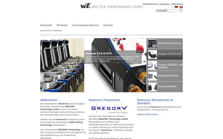 Screenshot of flowtronic.de