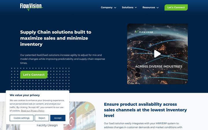 Screenshot of flowvision.com