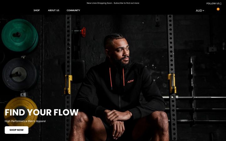 Screenshot of flowwear.com.au
