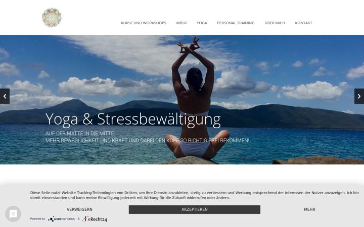 Screenshot of flowyoga-badhomburg.de