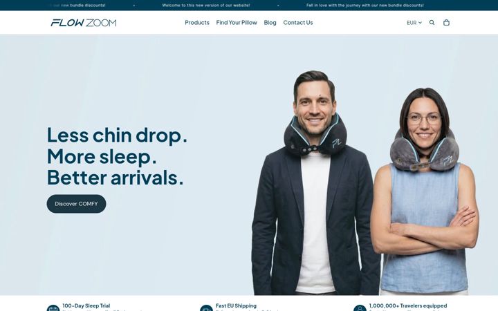 Screenshot of flowzoom.com