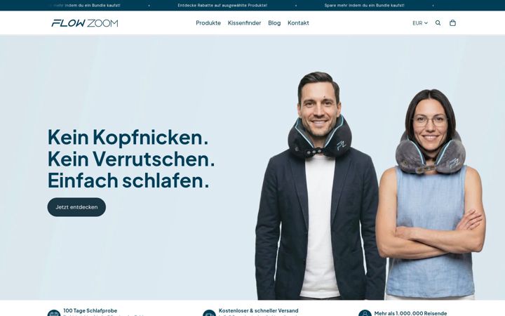 Screenshot of flowzoom.de