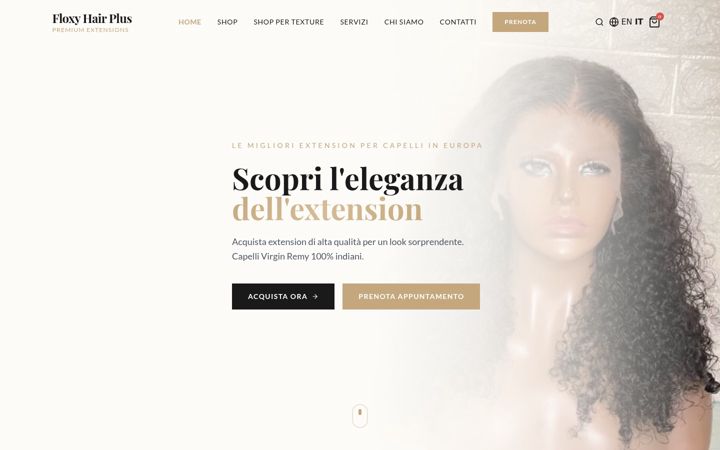 Screenshot of floxyhairplus.it
