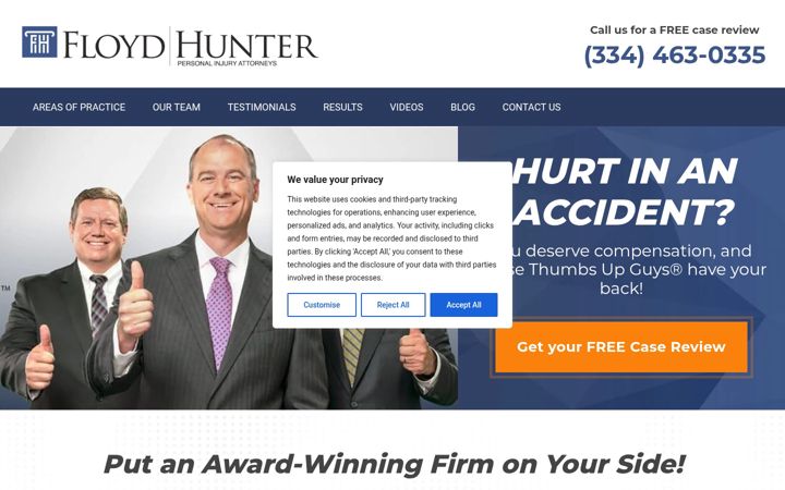 Screenshot of floydhunter.com