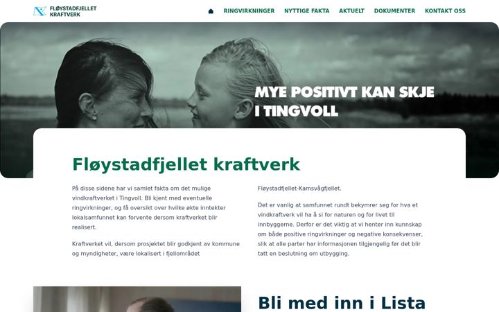 Screenshot of floystadfjellet.no