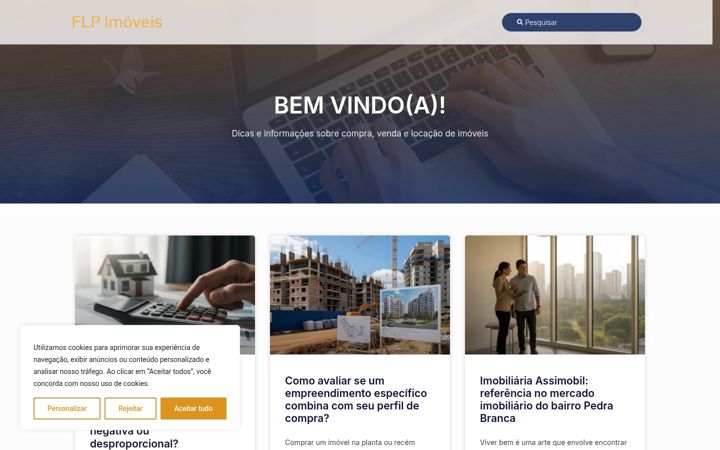 Screenshot of flpimoveis.com.br