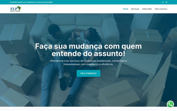 Screenshot of flpmudancas.com.br