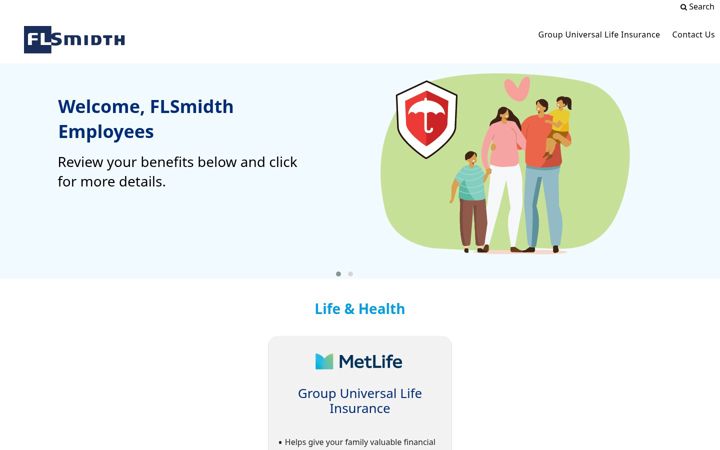 Screenshot of flsmidthvoluntarybenefits.com