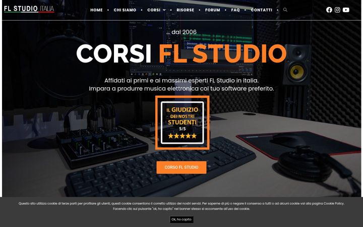 Screenshot of flstudioitalia.it