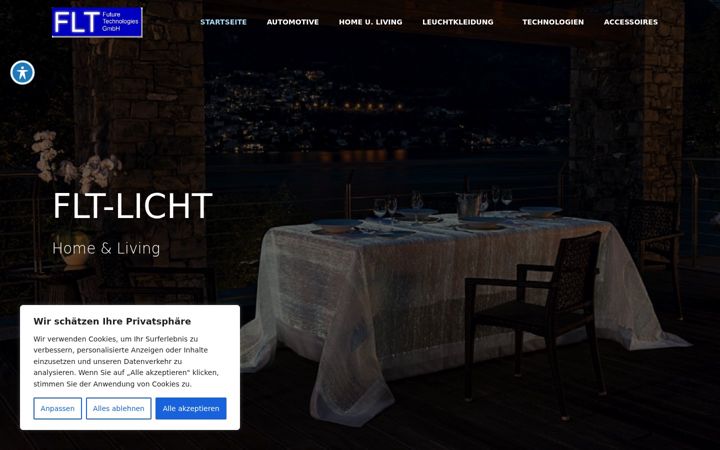 Screenshot ta' flt-licht.de