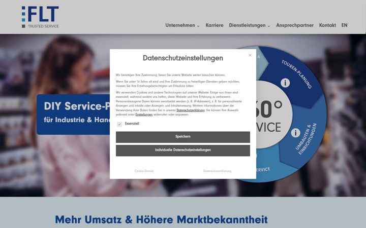 Screenshot of flt-service.de