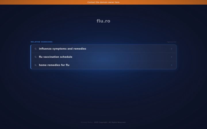 Screenshot of flu.ro