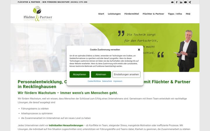 Screenshot ta' fluechterundpartner.de