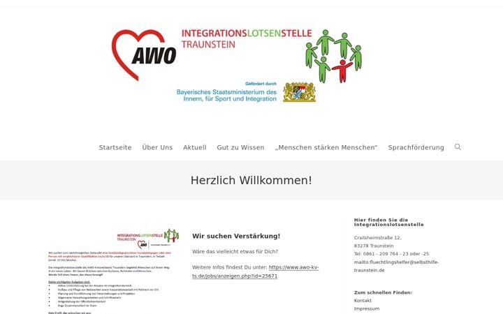 Screenshot ta' fluechtlingshelfer-traunstein.de