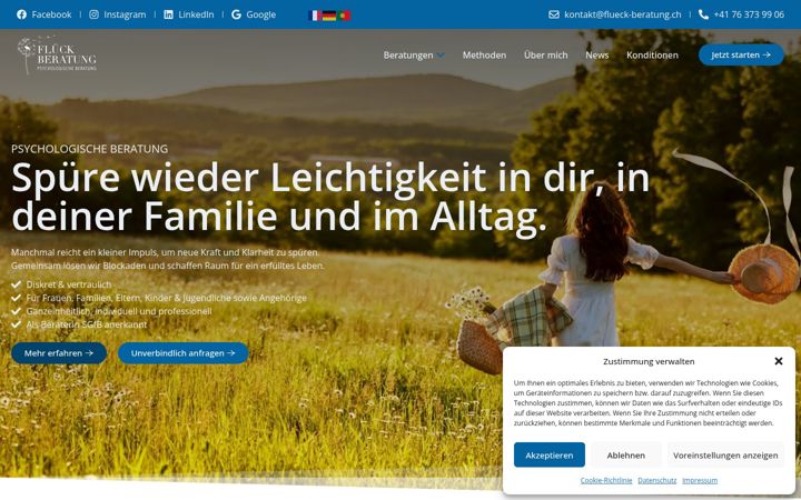 Screenshot of flueck-beratung.ch