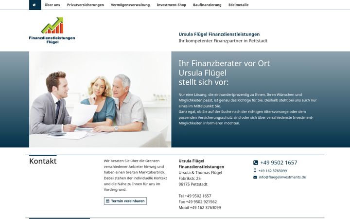 Zrzut ekranu fluegelinvestments.de