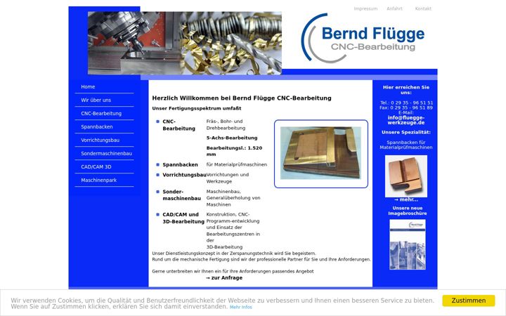 Screenshot of fluegge-werkzeuge.de