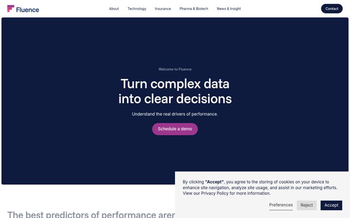 Screenshot of fluence.world