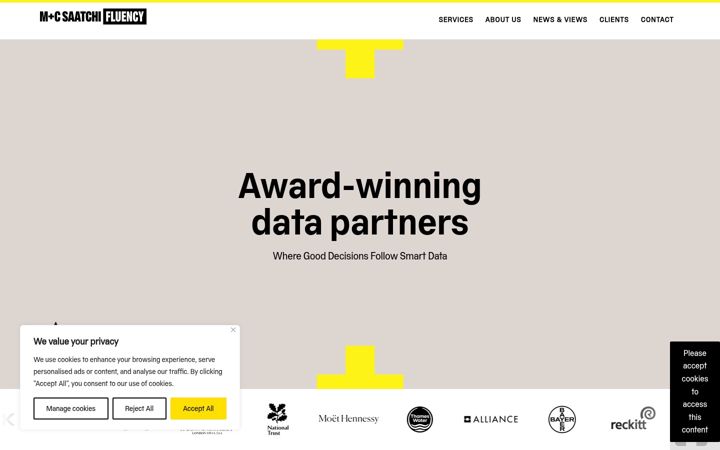 Screenshot of fluency-mcsaatchi.com