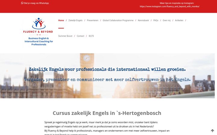 Screenshot of fluencyandbeyond.nl