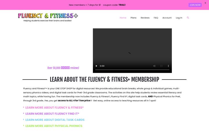 Screenshot of fluencyandfitness.com
