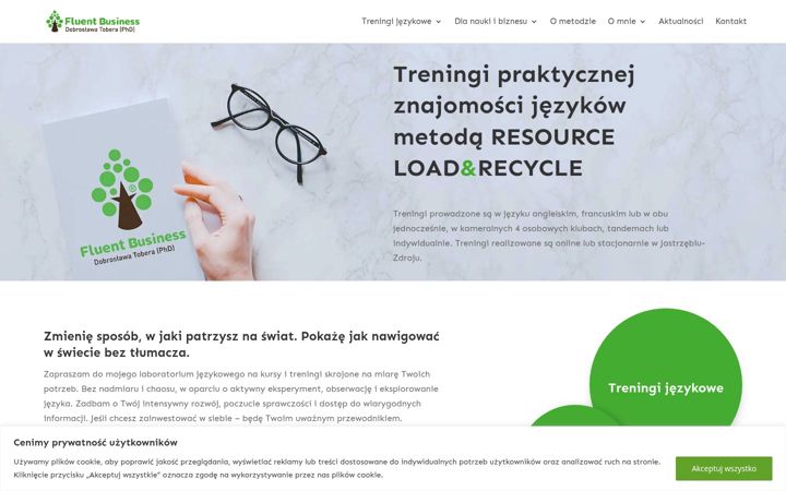 Screenshot of fluentbusiness.pl