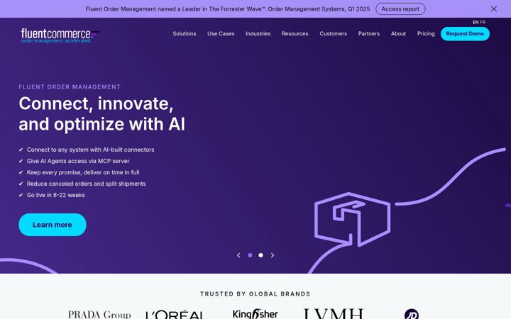 Screenshot of fluentcommerce.com