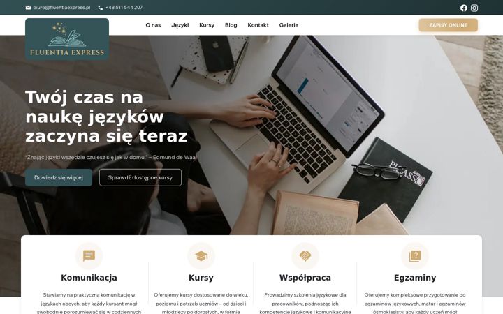 Screenshot of fluentiaexpress.pl