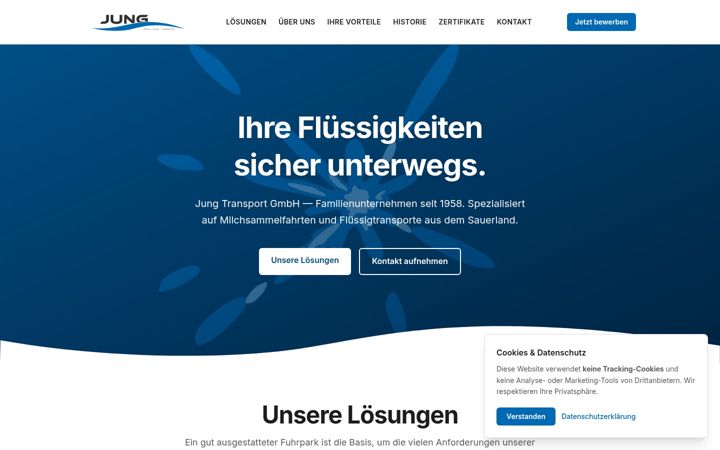 Screenshot of fluessig-transporte-jung.de