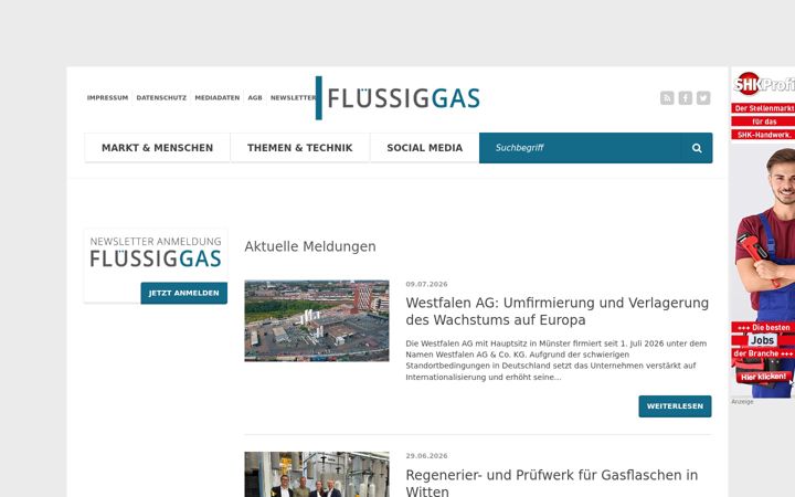 Screenshot of fluessiggas-magazin.de