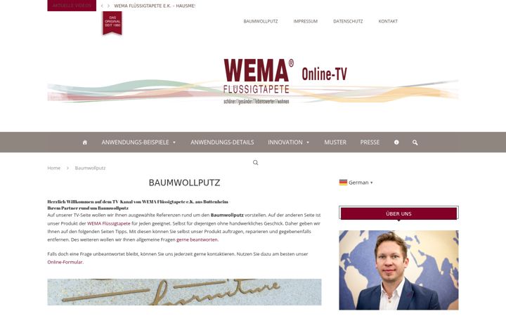 Captură de ecran a fluessigtapete-tv.de