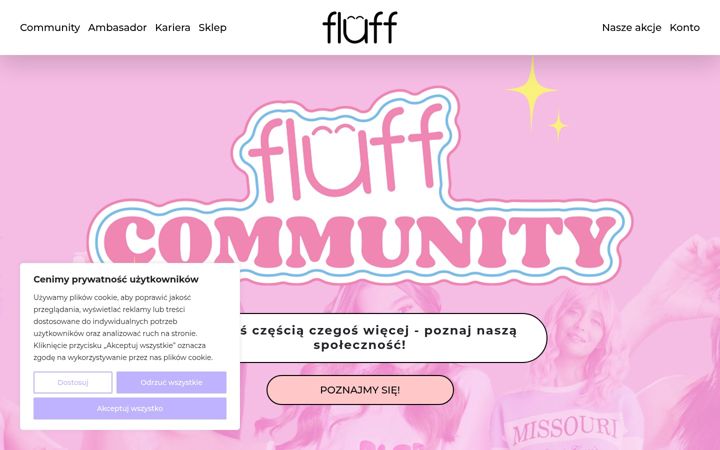 Screenshot of fluff-community.com