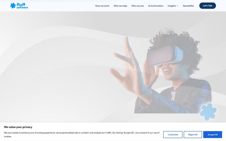 Screenshot of fluff.software
