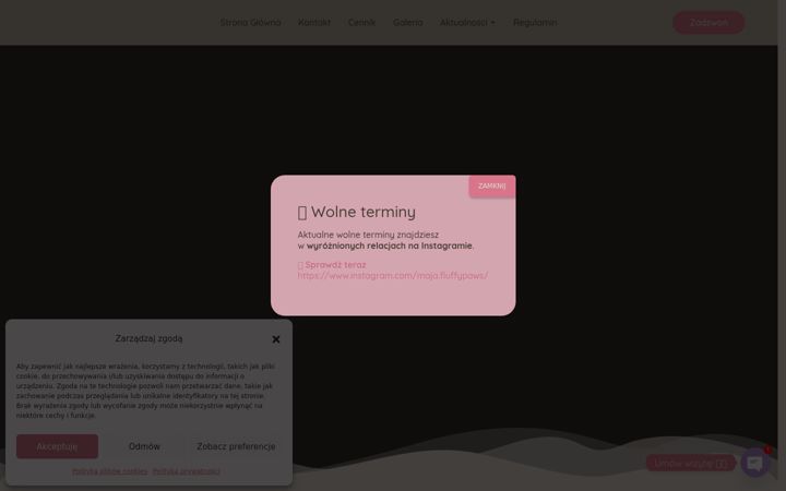 Screenshot of fluffypaws.pl
