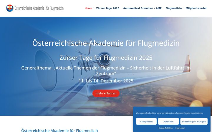 Screenshot of flugakademie.at