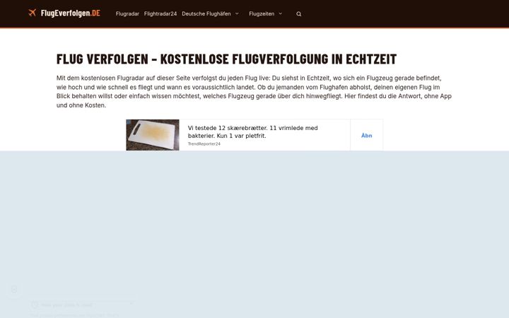 Screenshot of flugeverfolgen.de