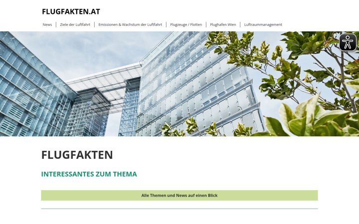 Screenshot of flugfakten.at